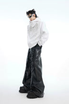 Rhinestone Zip-Up Hoodie