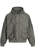 Hooded Utility Work Jacket