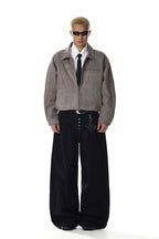Five-Buttons Curved Jeans