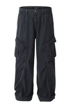 Multi Pocket Wide Cargo Pants