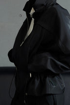 Glossy Cropped Jacket
