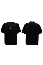 Spine Pleated Studded T-Shirt