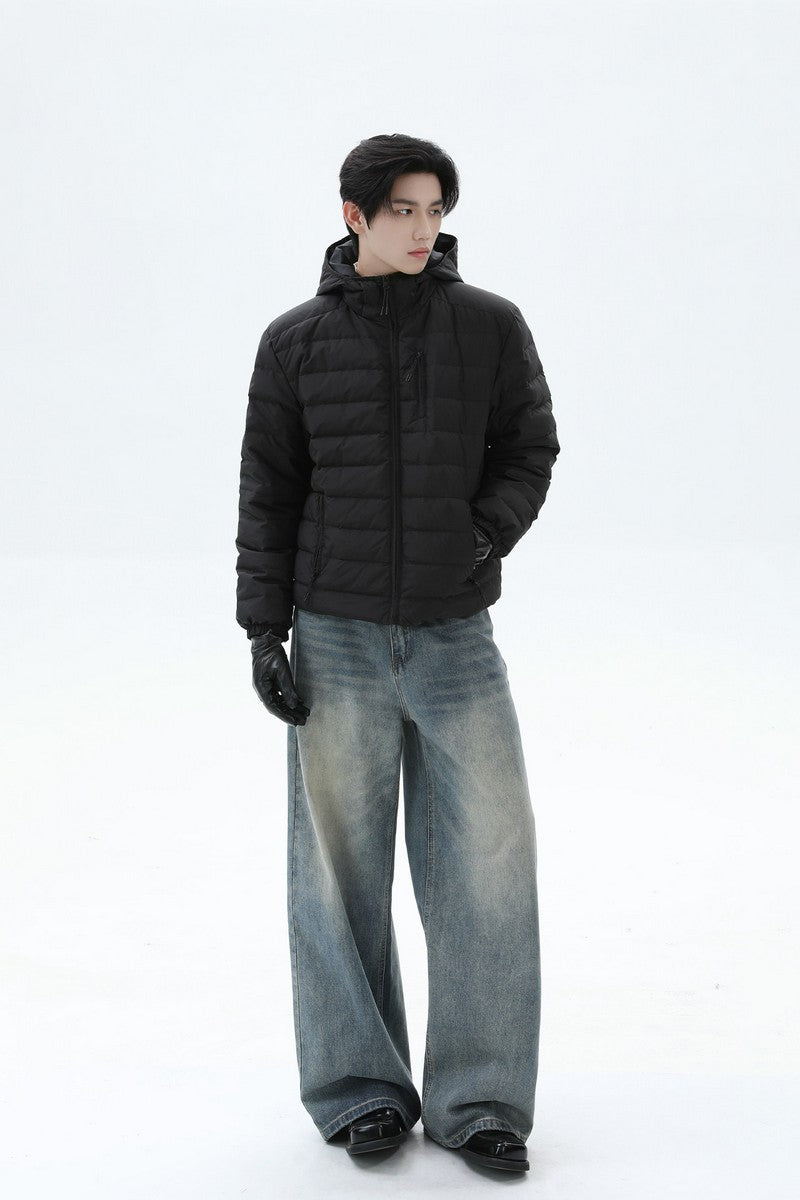 Quilted Down Hooded Puffer Jacket