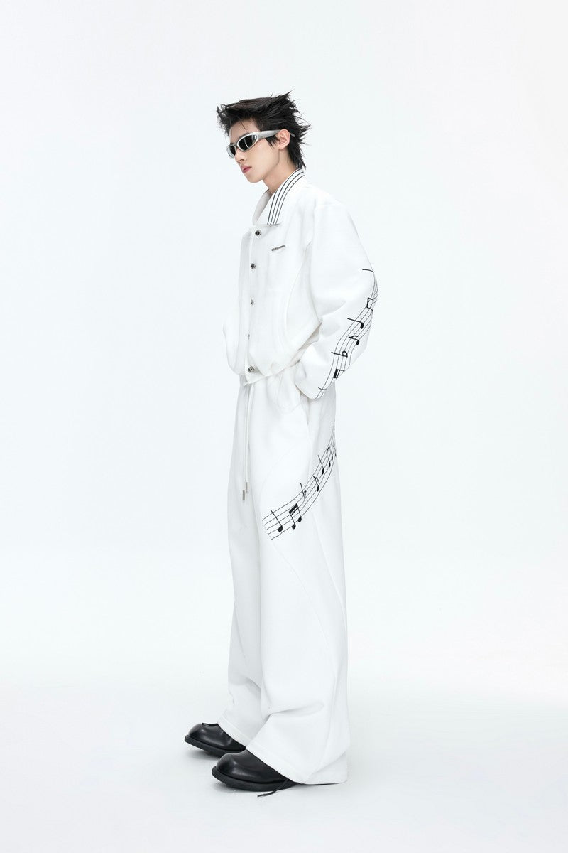 Embroidered Musical Trousers