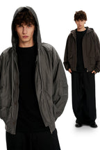 Hooded Utility Work Jacket