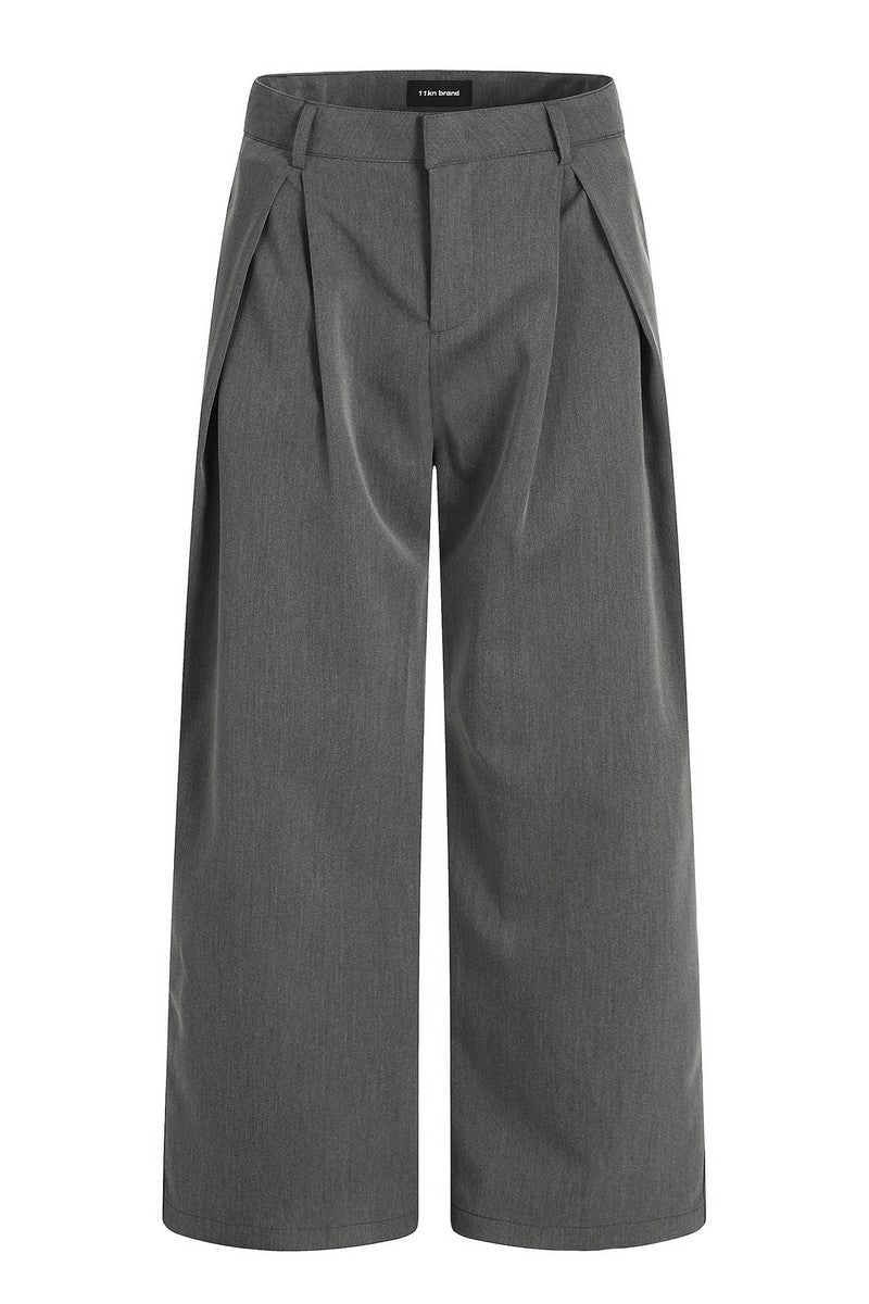 Draped Pleated Trousers