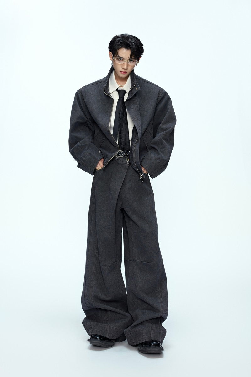 Washed Harrington Jacket Set
