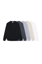 Waffle Henley Long Sleeve Tee - EU Only