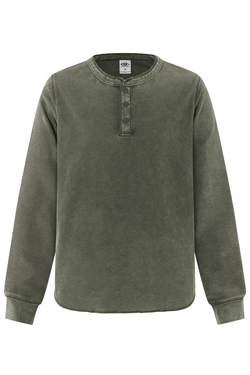 Vintage Washed Henry Waffle Tee