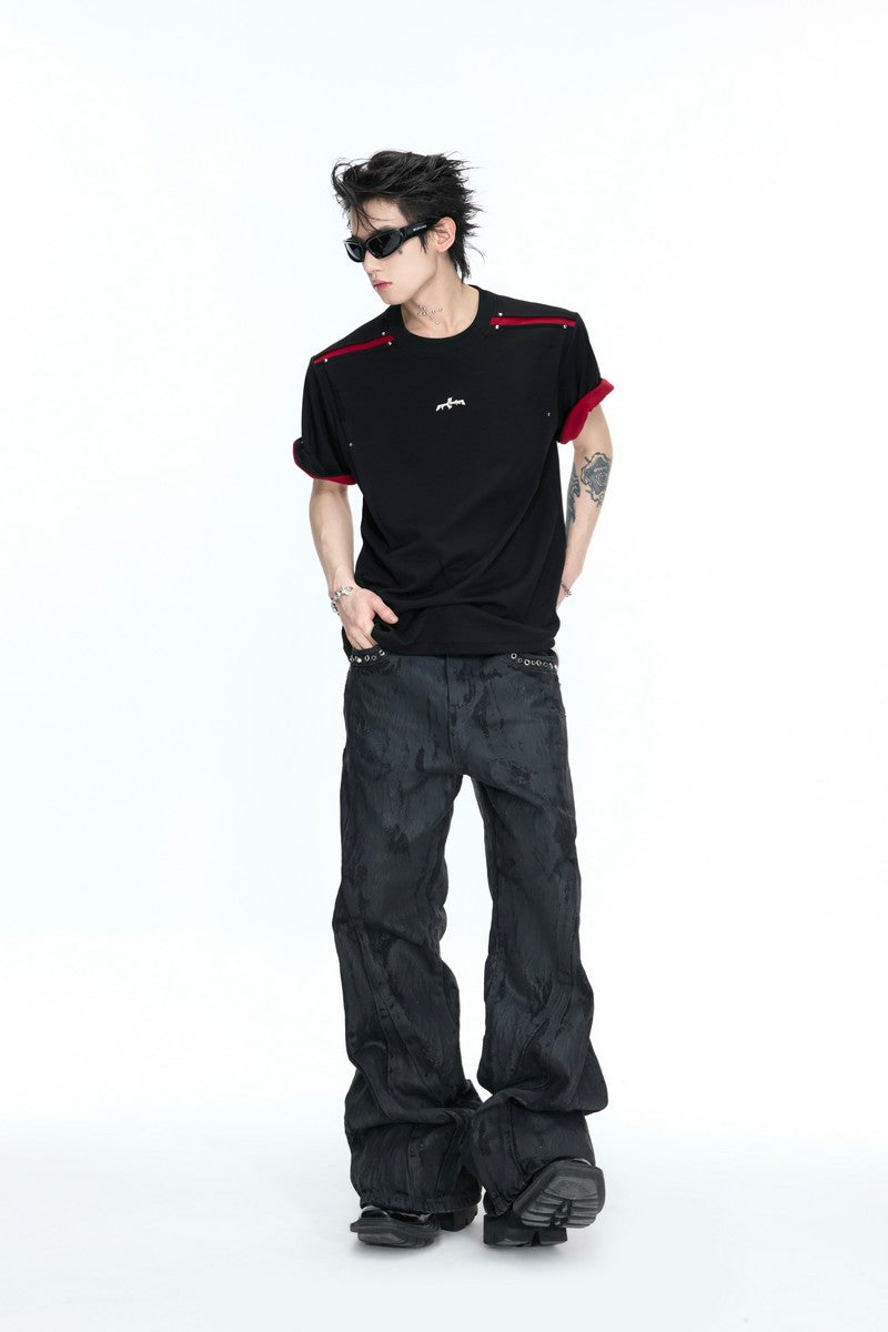 Contrast Crewneck T-Shirt