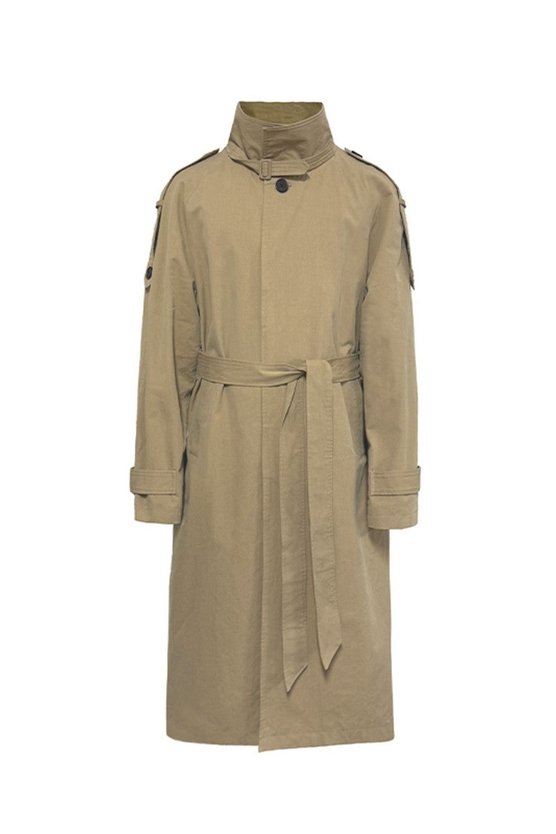 Belted Epaulet Trench Coat
