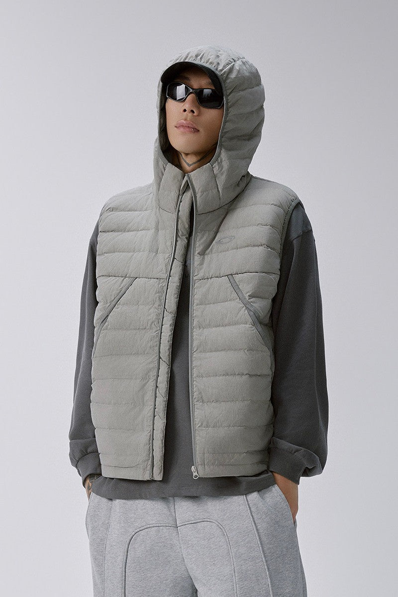Hooded Lightweight Down Vest