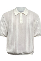 Open Knit Polo Tee