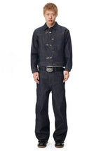 Twisted Seam Raw Denim Jacket