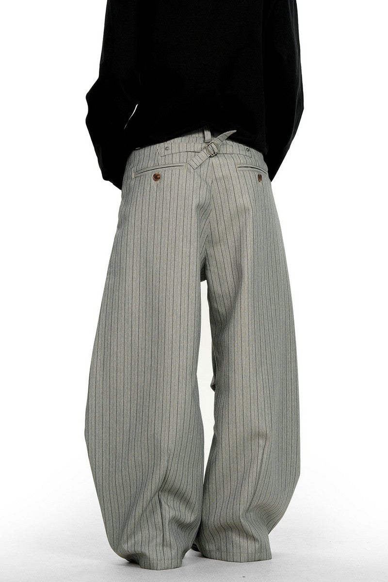 Striped Wide Leg Trousers