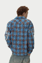 Embroidered Plaid Vintage Shirt