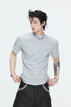 Contrast Stitch Slim T-Shirt