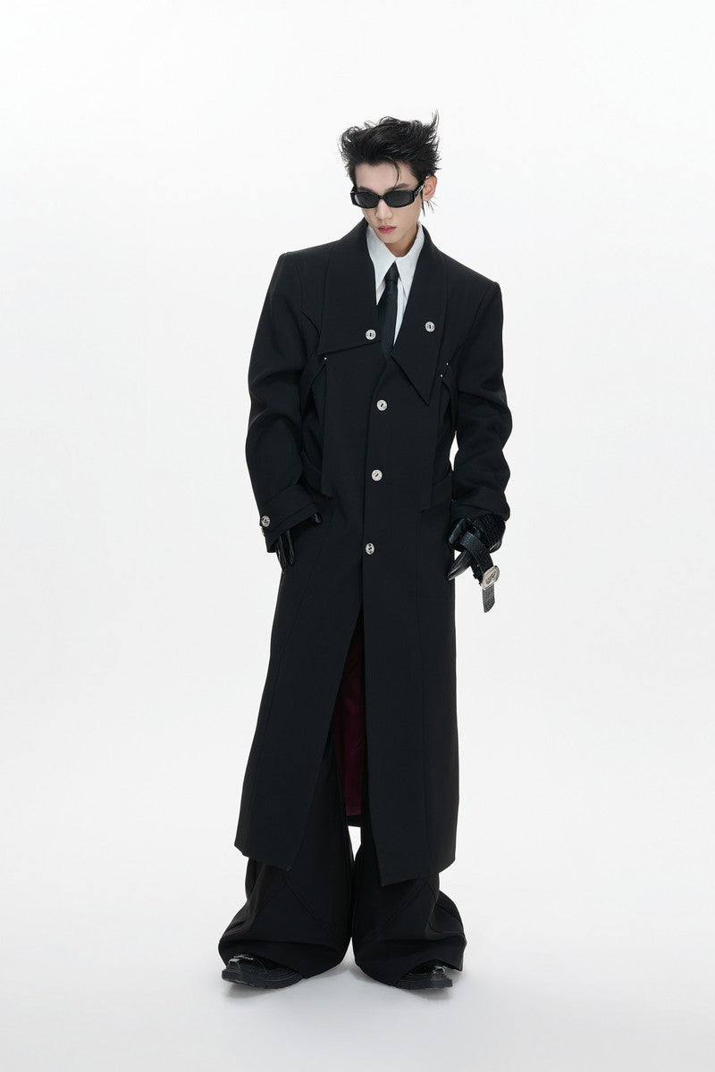 Tailored Split Hem Overcoat