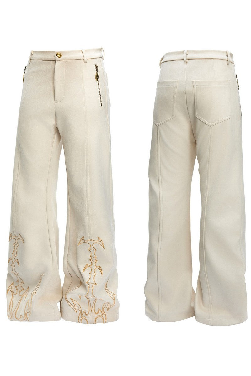 Thorn Totem Embroidered Pants