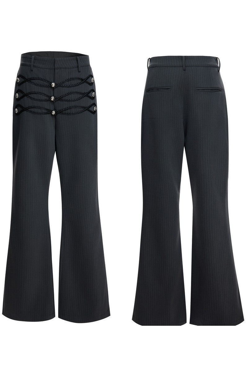 Napoleon Striped Flared Trousers
