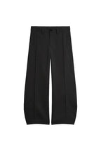 Quilted Pleated Wide Leg Trousers