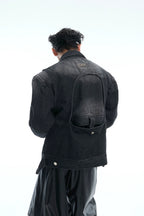 Washed Layered Denim Jacket