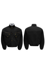 Vintage Washed Canvas Utility Jacket
