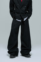 Waffle Textured Pearl Trousers