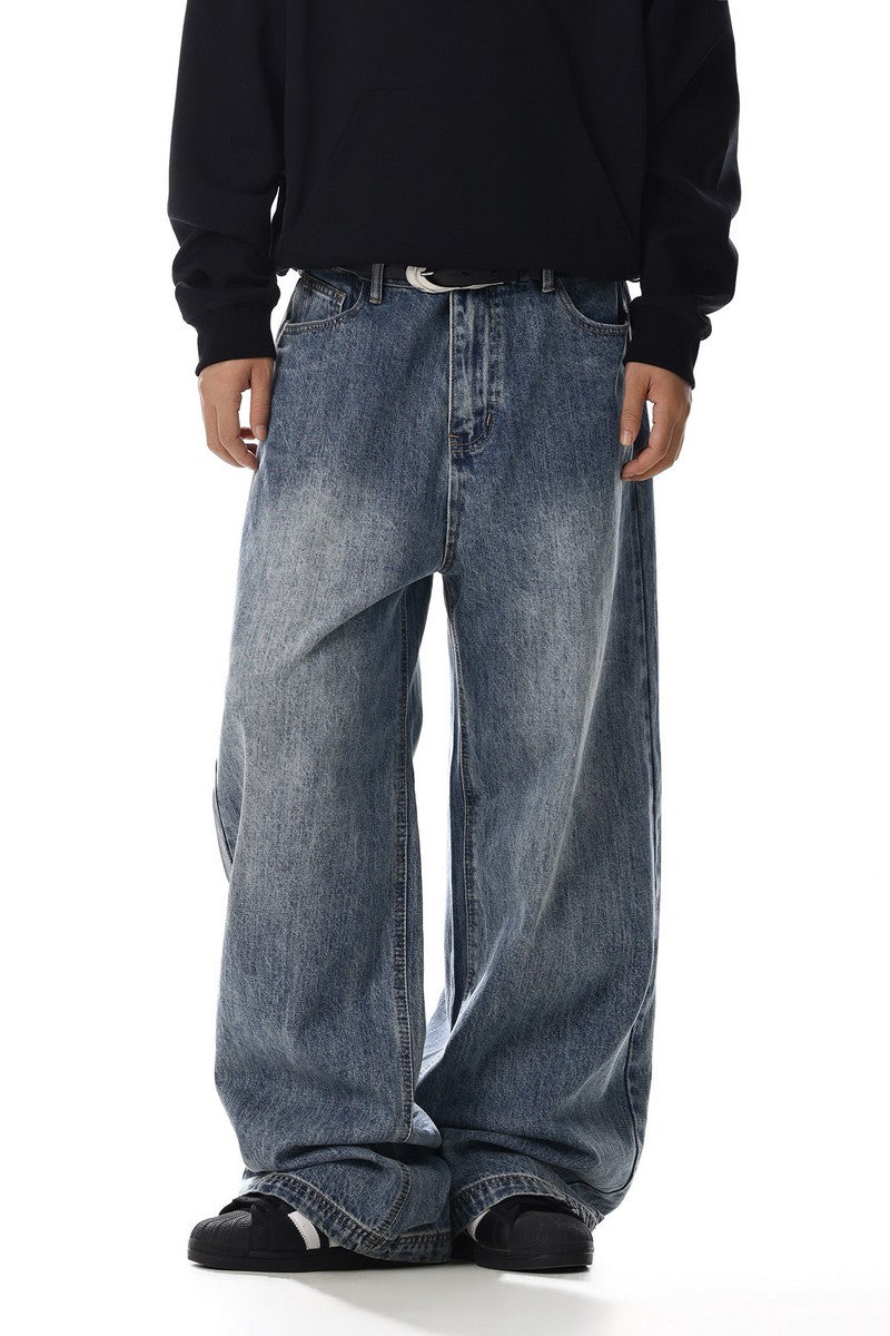 Washed Wide Jeans