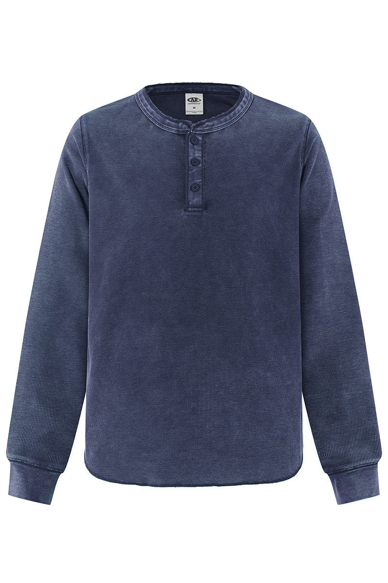 Vintage Washed Henry Waffle Tee