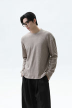 Textured Knit Long Sleeve Tee