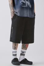 Washed Frayed Street Shorts