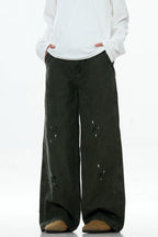 Paint Splatter Adjustable Cargo Pants