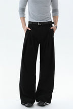 Old Money Pleated Wool Trousers