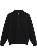 Heavyweight Ribbed Knit Cardigan