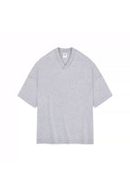 Oversized Heavy Cotton V-Neck Tee