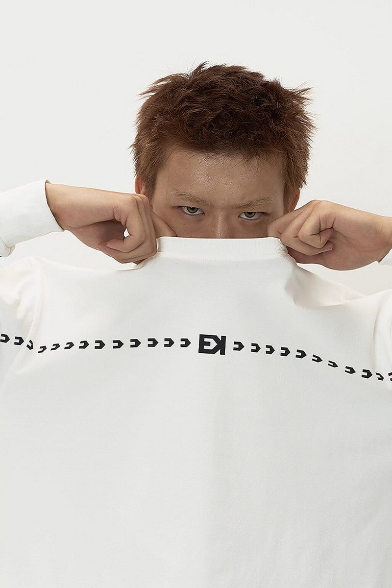 Arrow Logo Oversized Long Sleeve Tee