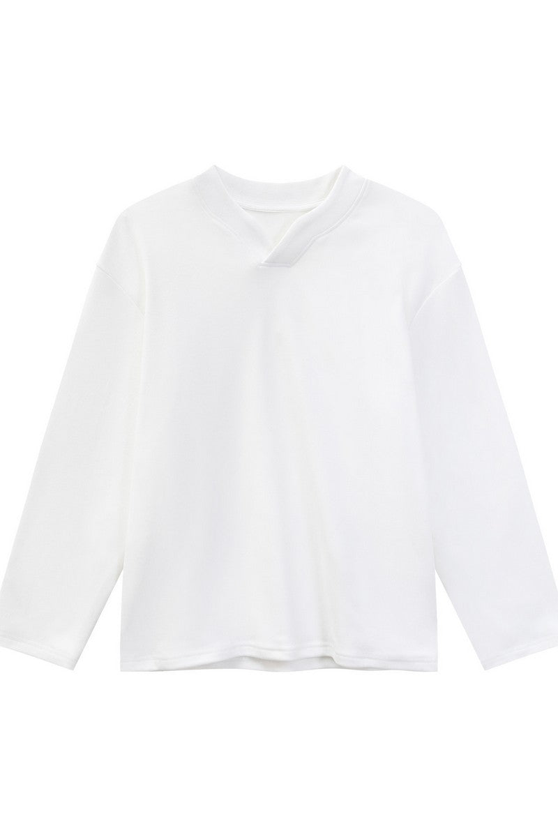 Thermal V-Neck Long Sleeve Tee