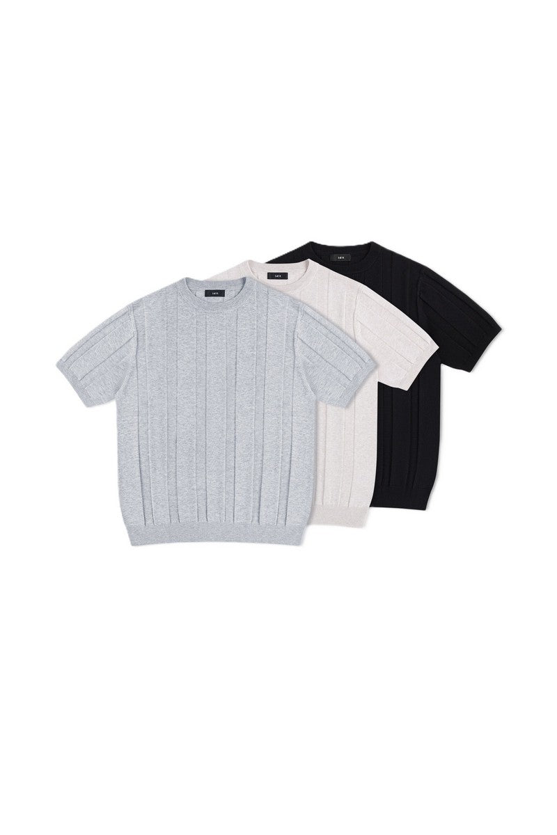 Linen Blend Knit T-Shirt