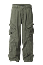 Multi Pocket Wide Cargo Pants