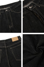 Raw Denim Wide Leg Jeans - EU Only