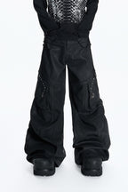 Waxed Multi Pocket Cargo Jeans