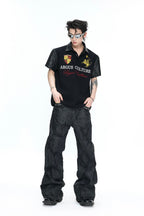 Leather Patch Studded Polo