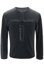 Cross Pin Henley Shirt
