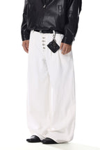 Five-Buttons Curved Jeans