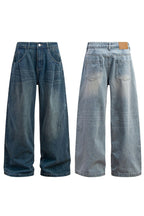 Double Pleat Baggy Jeans - EU Only