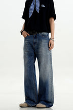 Blue Washed Cleanfit Jeans