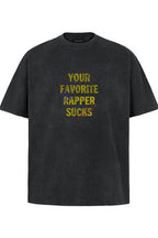 Distressed Slogan Print T-Shirt