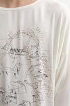 Piano Print Long Sleeve