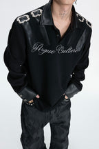 Embroidered Buckle Polo Shirt